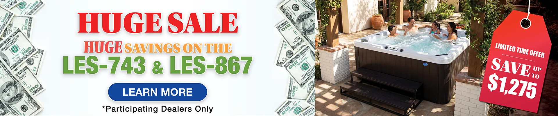 Calspas hot tub being used in a family setting - Gallipolois